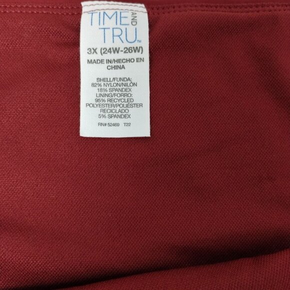 Time and Tru Womens 3XL Strawberry Cream Color Block Mid Rise Bikini Bottoms - Picture 4 of 6